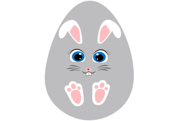 Bunny Face, Easter Bunny Face Svg