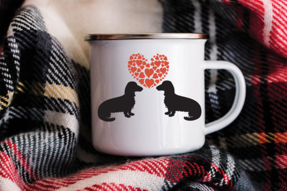 Dachshund Love SVG Cut File