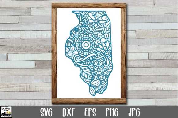 Illinois SVG File - Illinois Mandala SVG