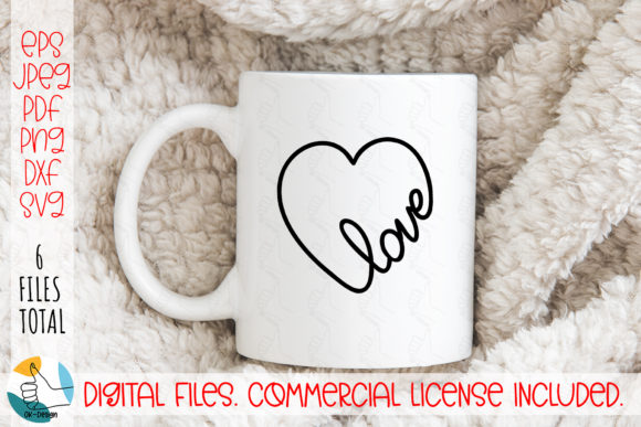 Love in Heart SVG Cut File