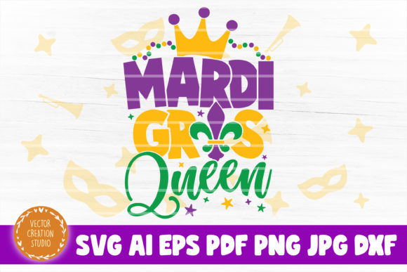 Mardi Gras Queen SVG
