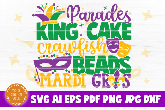 Mardi Gras Symbols SVG