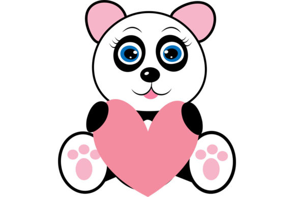 Panda Svg, Cute Panda Svg, Panda Clip