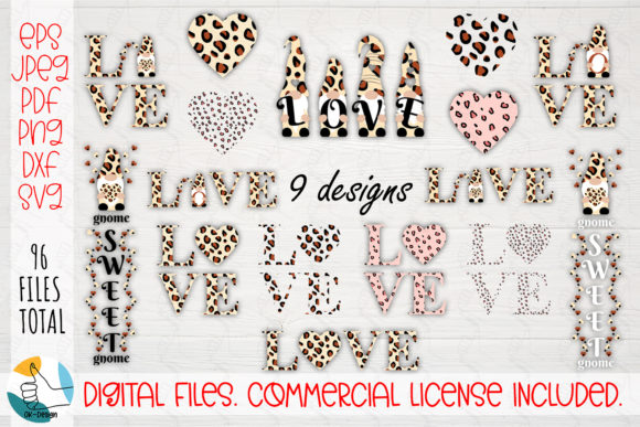 Valentines Day Leopard Print Svg Bundle