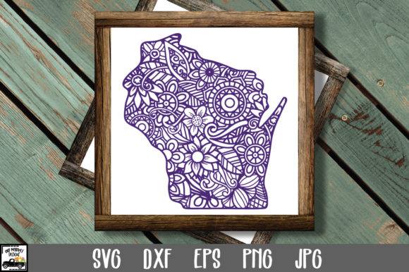 Wisconsin SVG File - Wisconsin Mandala
